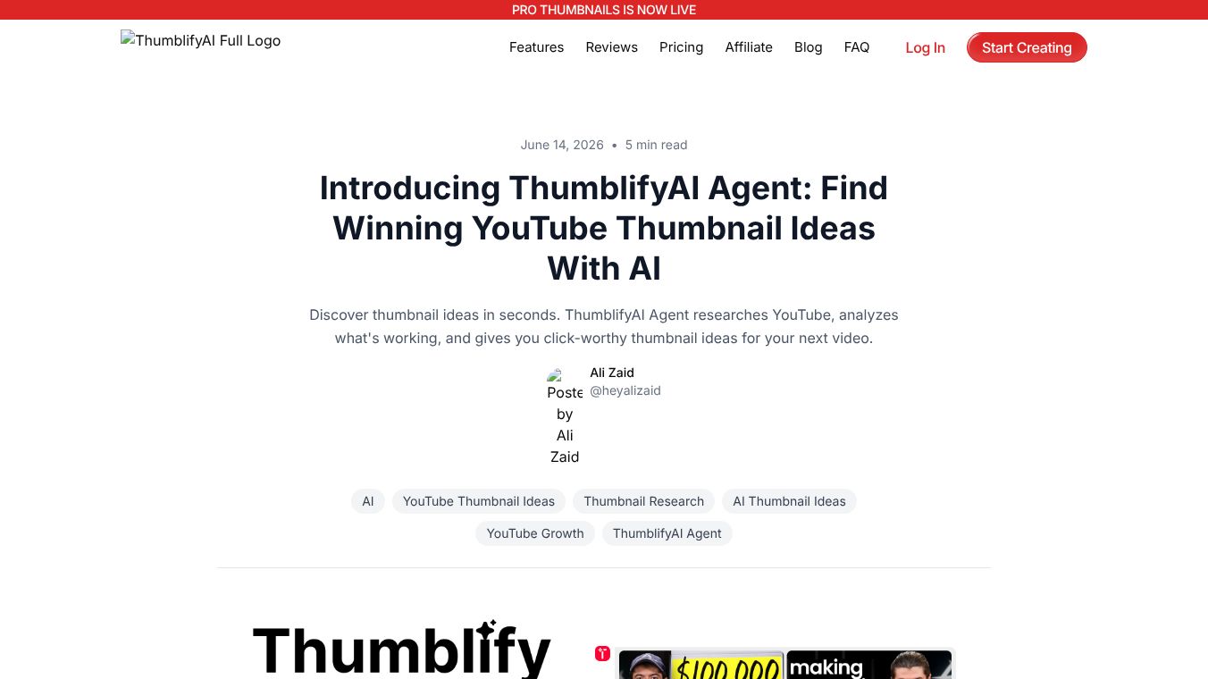 ThumblifyAI Agent