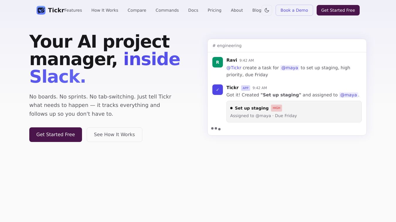 Tickr — Your AI PM, Inside Slack