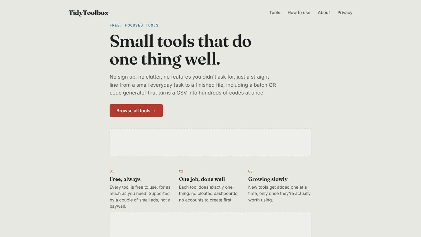 TidyToolbox — Tools for documentation