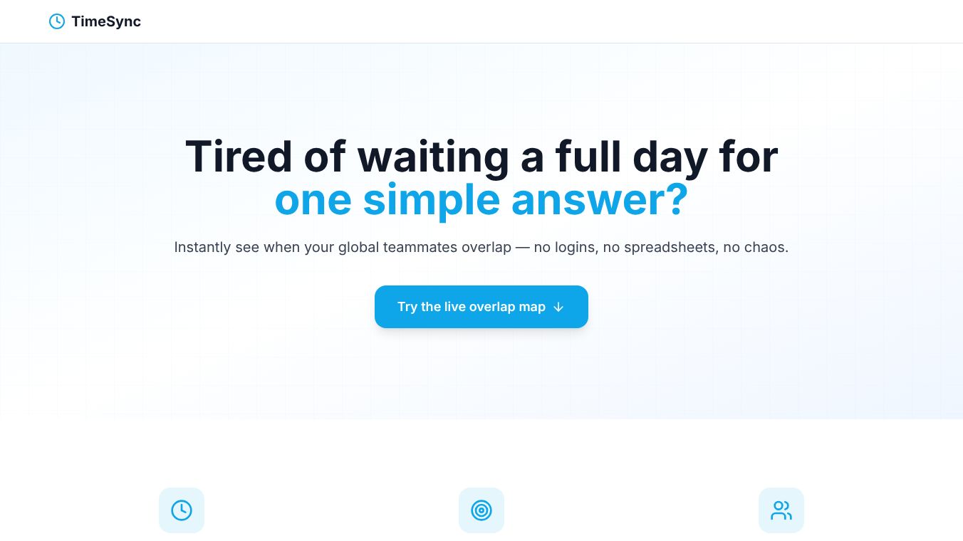 TimeSync Overlap Tool