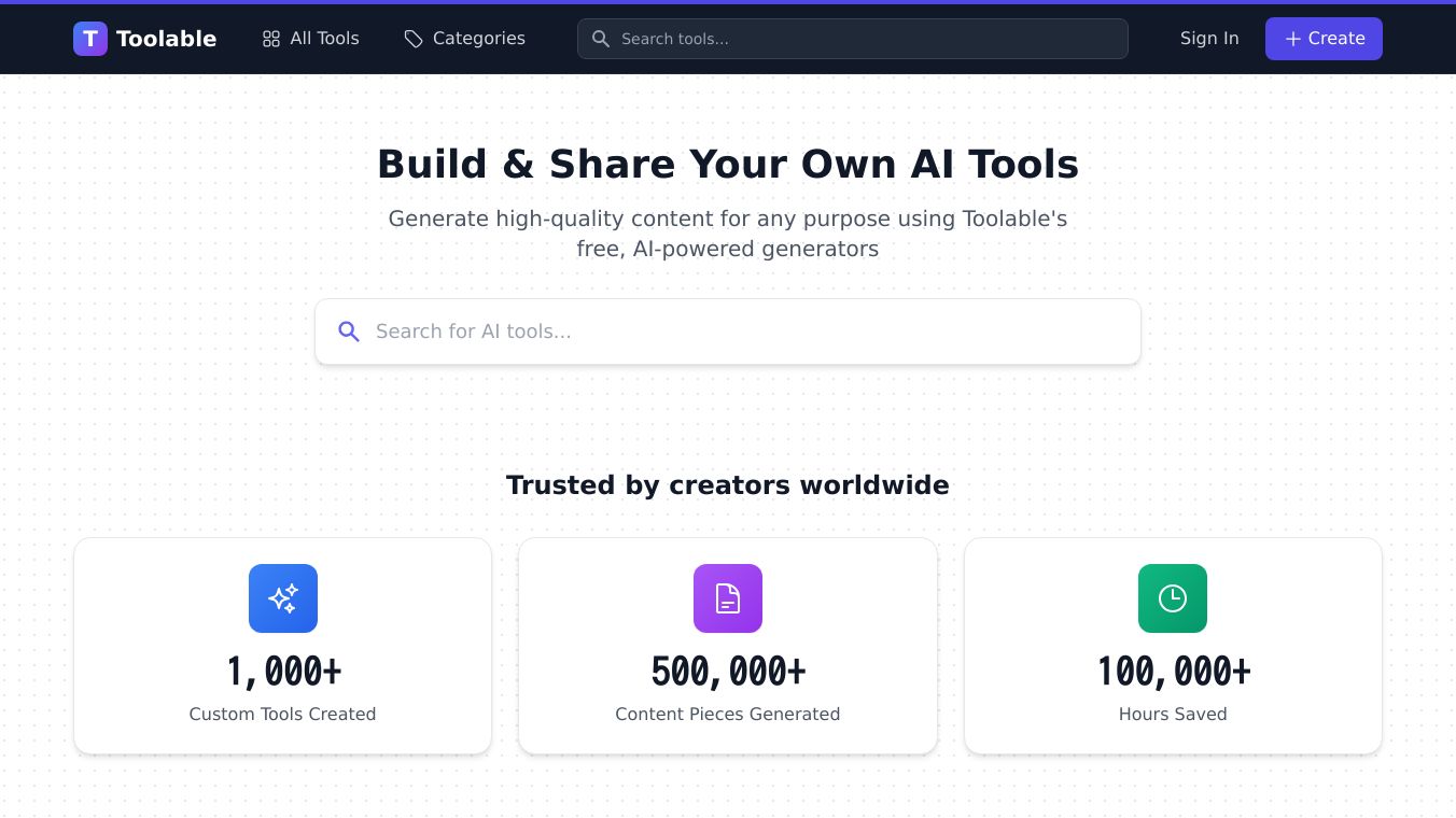 Toolable.ai