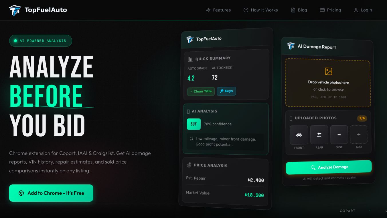 TopFuel Auto , AI for Car Auctions