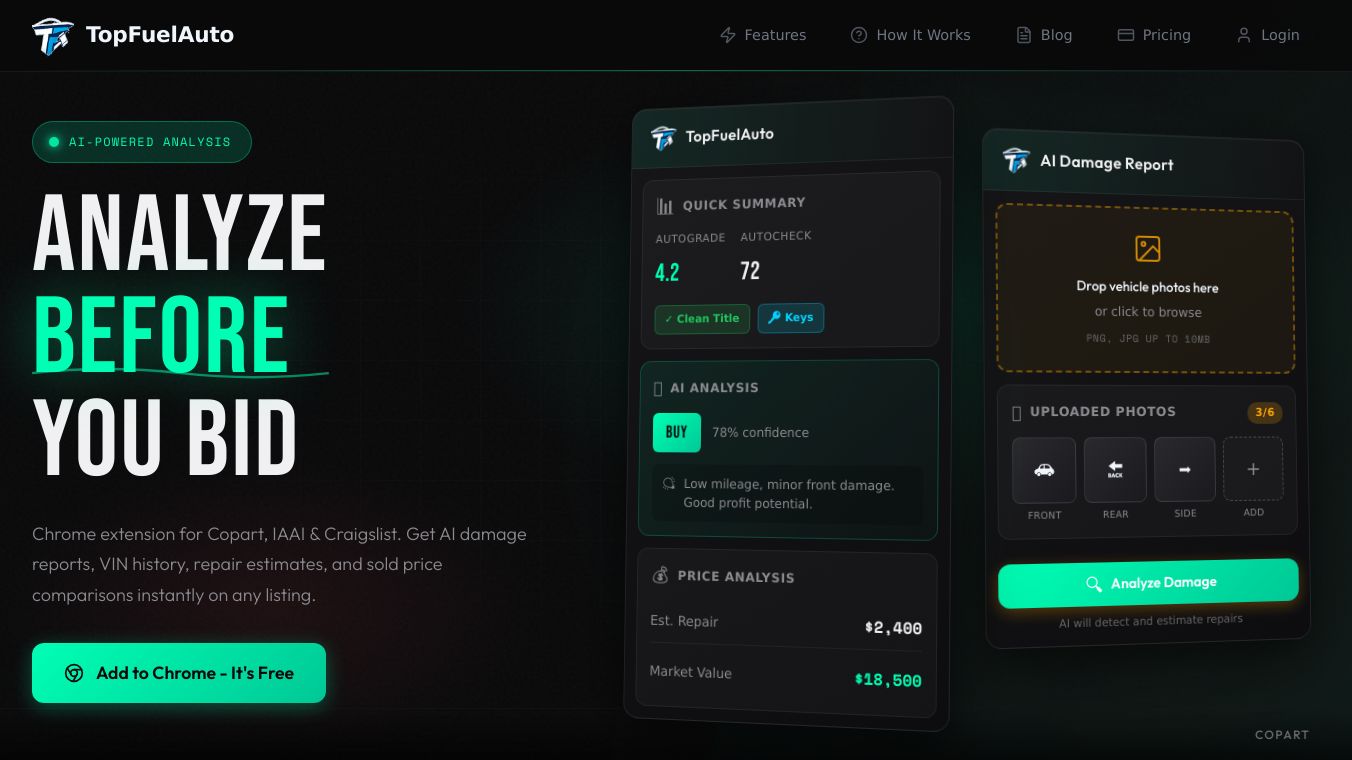TopFuel Auto , AI for Car Auctions