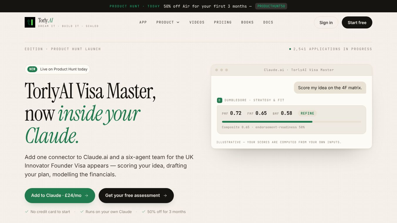 Torly.AI Visa Master