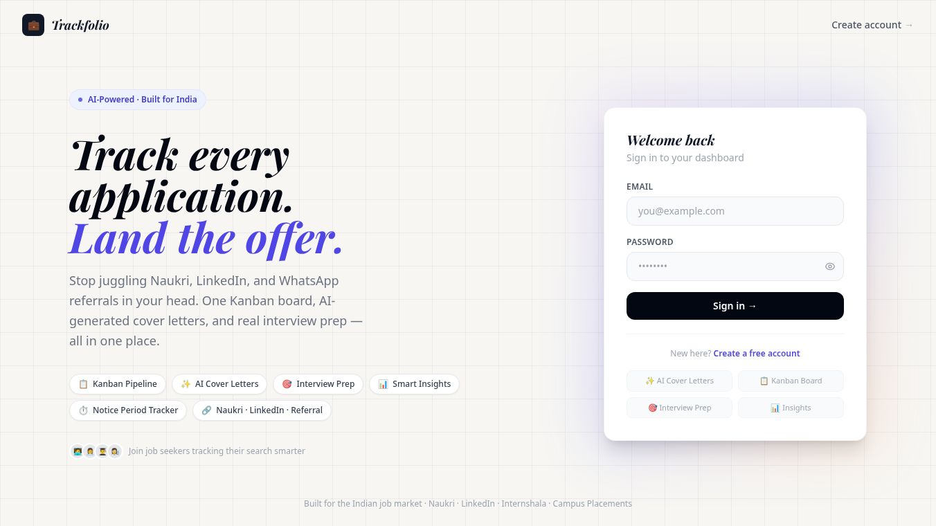 Trackfolio