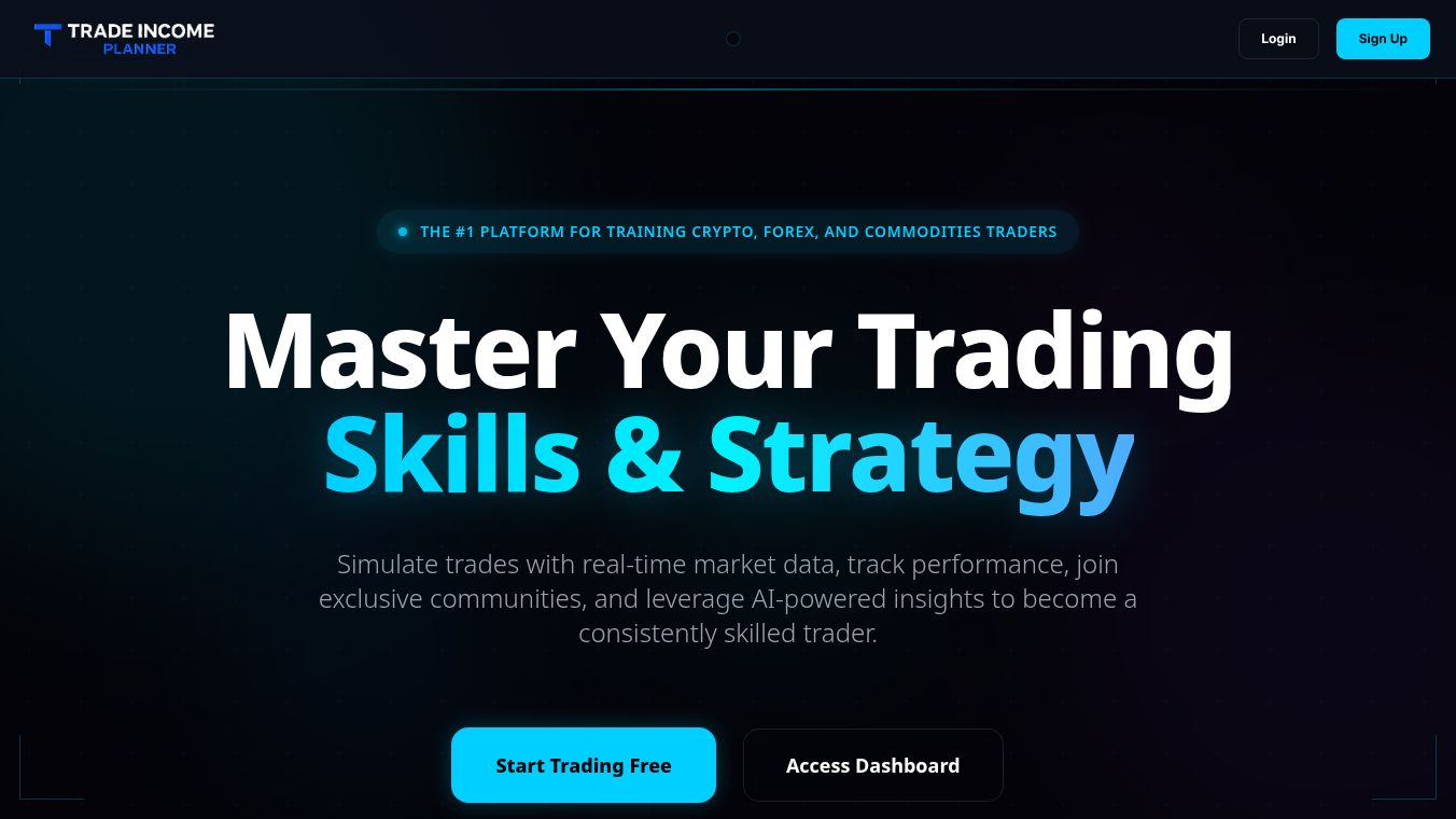 Trade Income Planner