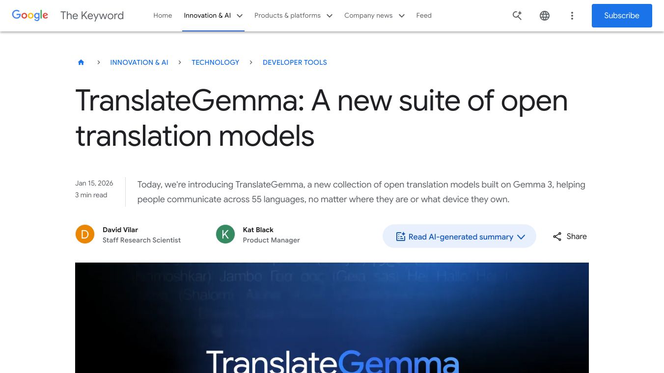 TranslateGemma