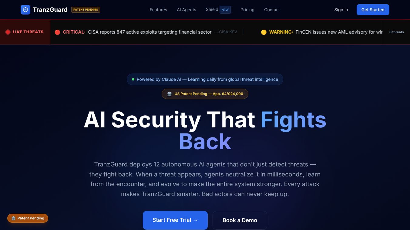 TranzGuard, AI agents that protect 24/7