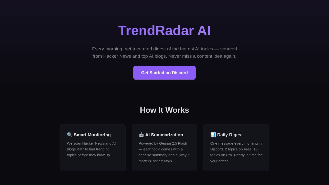 TrendRadar AI