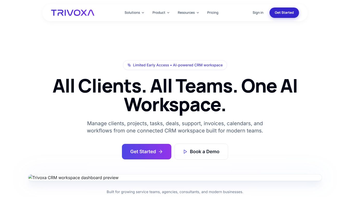Trivoxa AI CRM