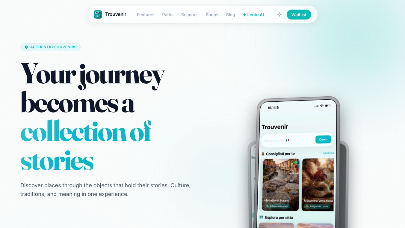 Trouvenir - Souvenir and Scan AI