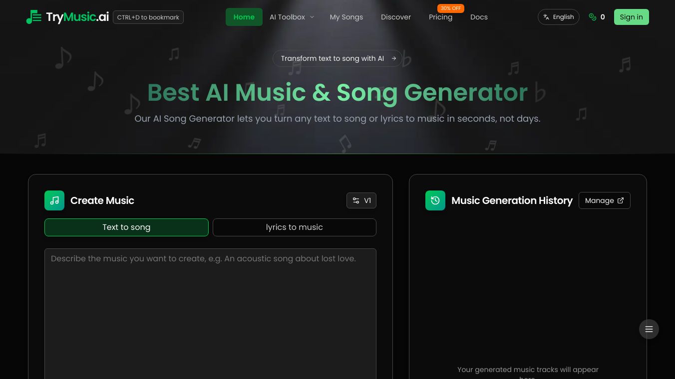 Trymusic AI