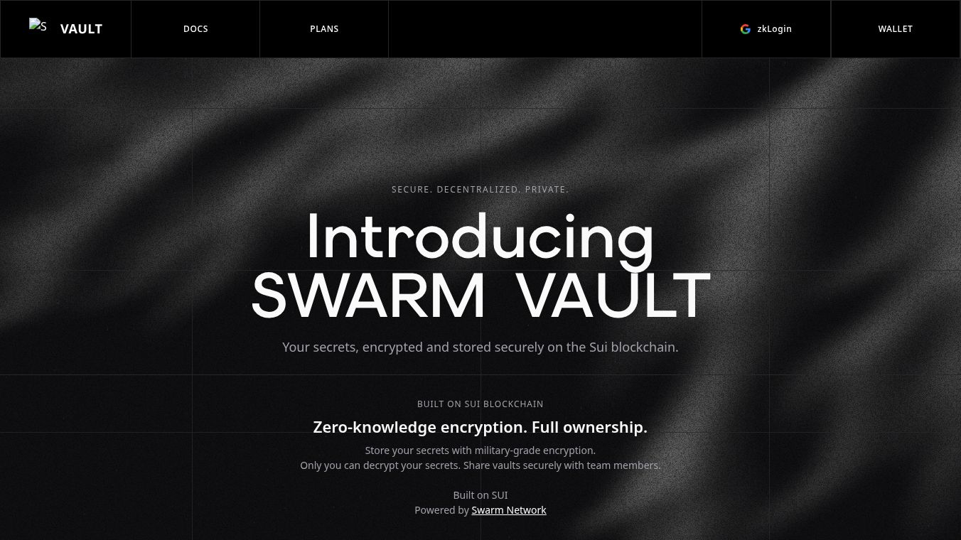 tryvault.xyz by Swarm Network
