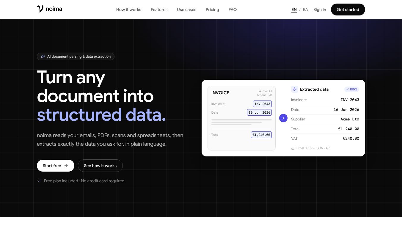 Turn any document into structured data