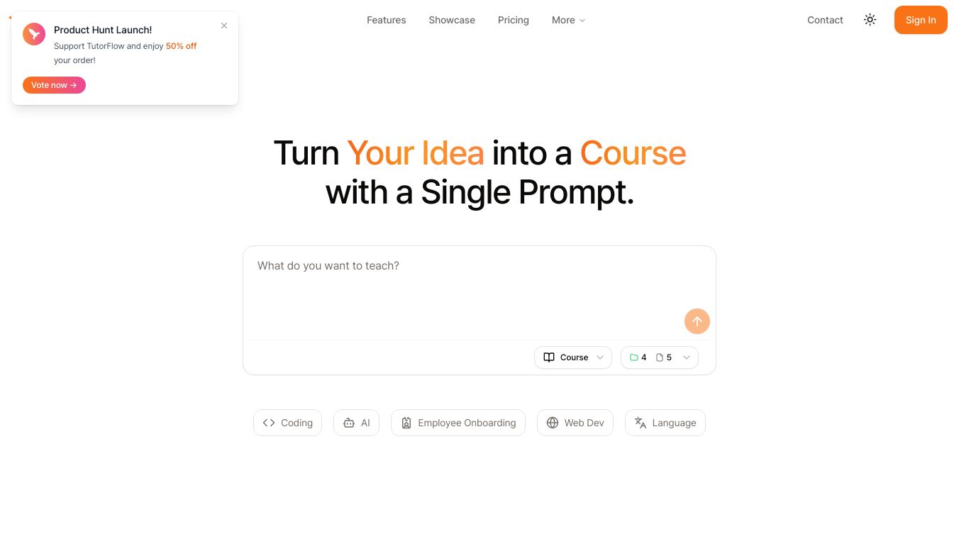 TutorFlow | AI-Powered Course Creation
