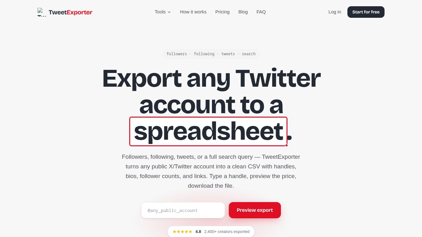 TweetExporter