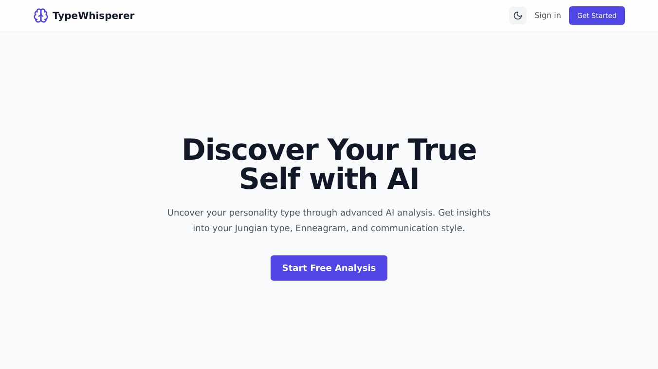 Type Whisperer Ai