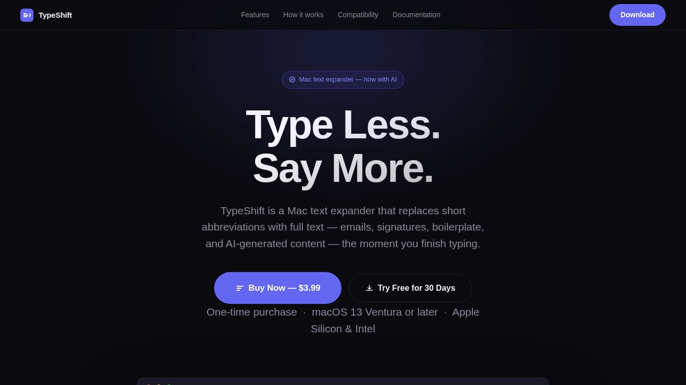 TypeShift