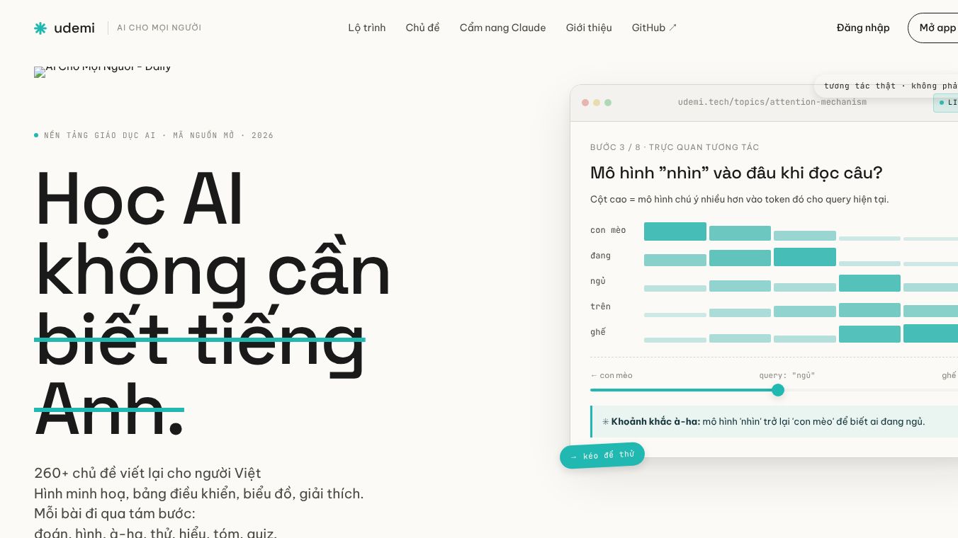 udemi - AI for Vietnamese people