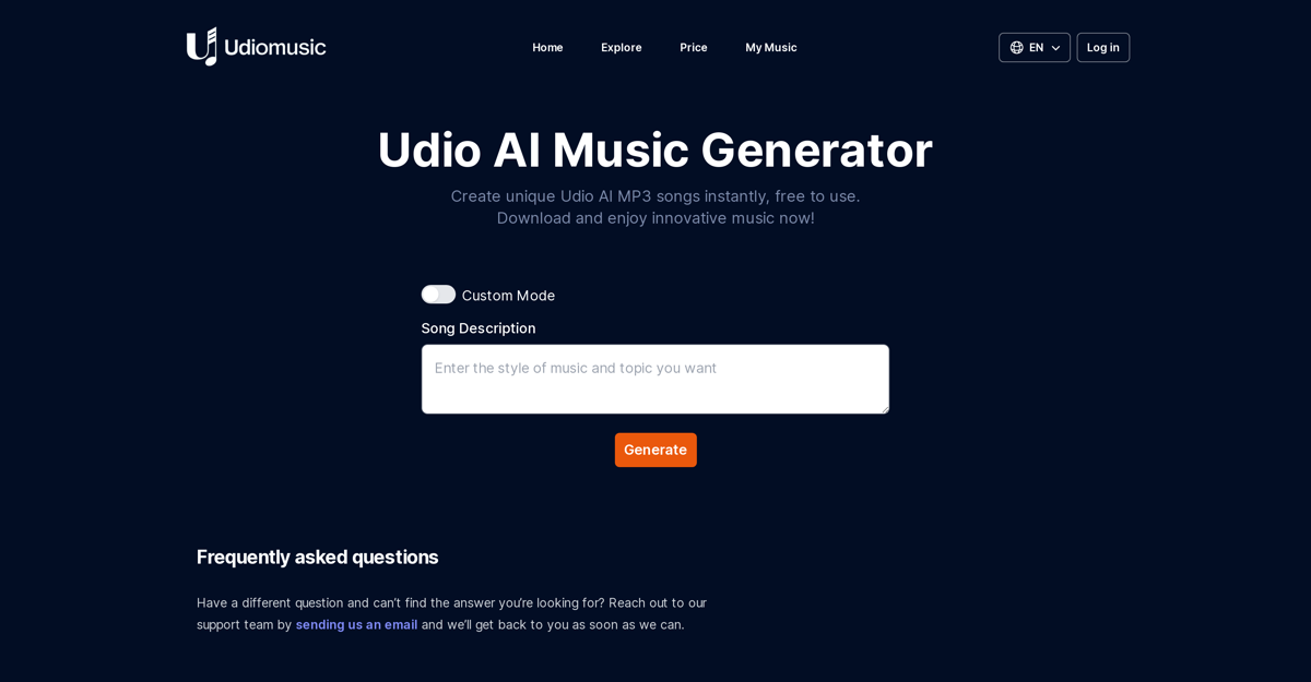 Udio AI Music Generator