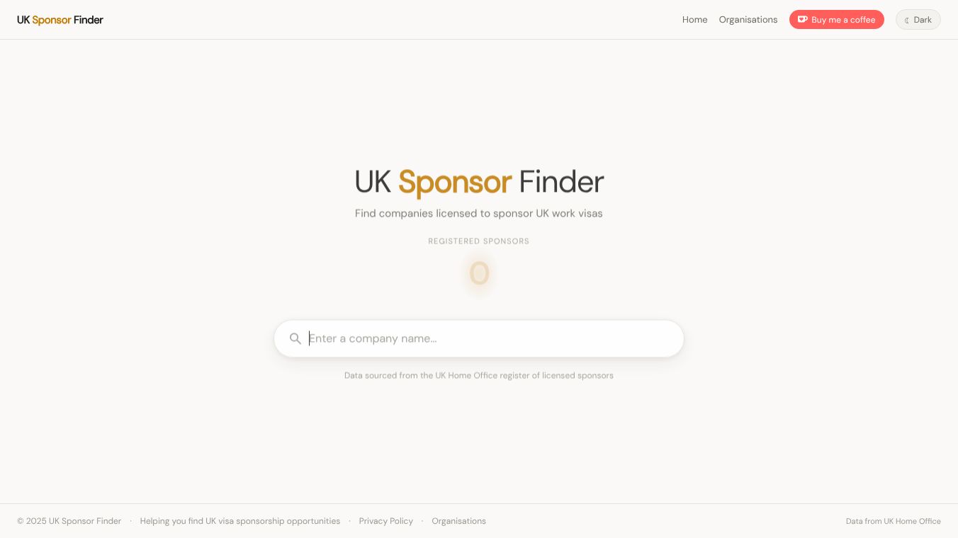 UK Sponsor Finder