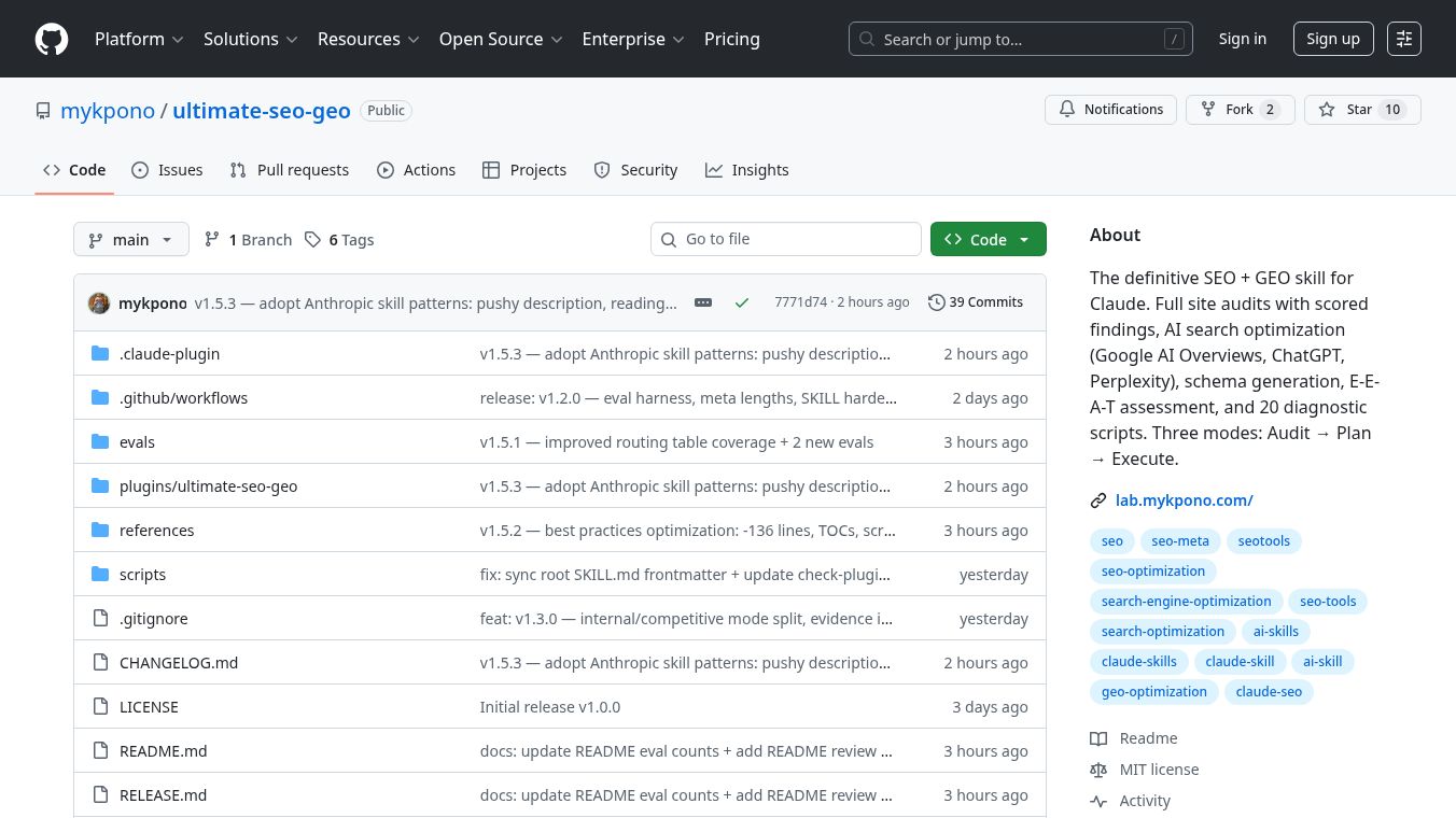 Ultimate SEO GEO SKill for Claude