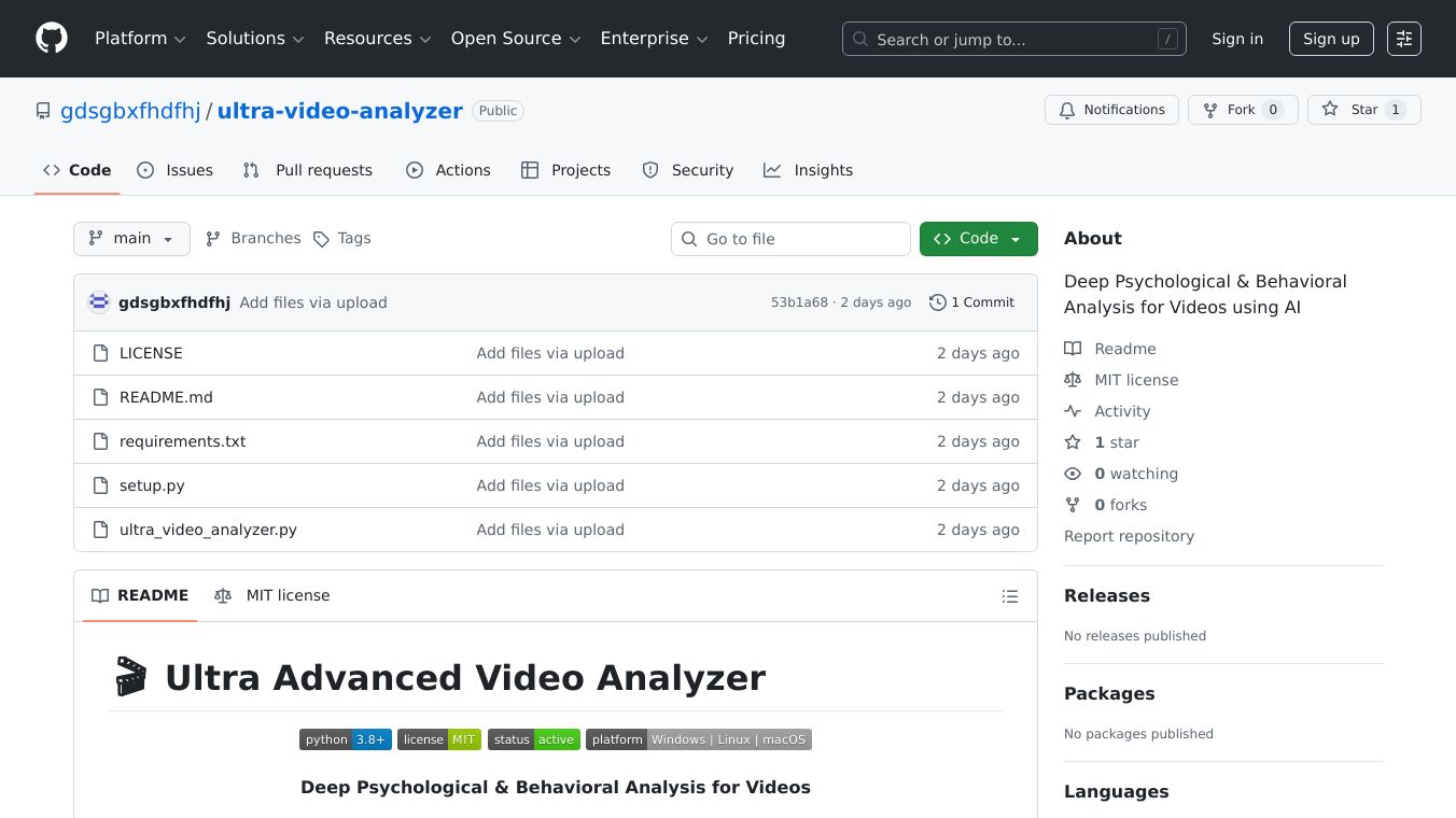 Ultra Video Analyzer