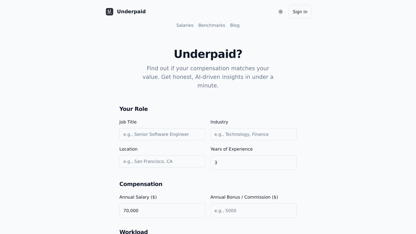 Underpaid App
