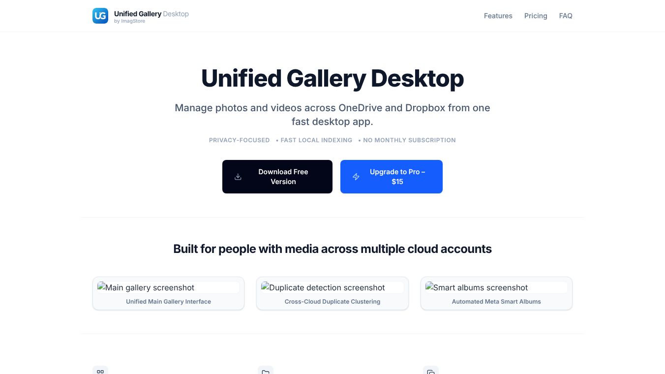 Unified Gallery Desktop