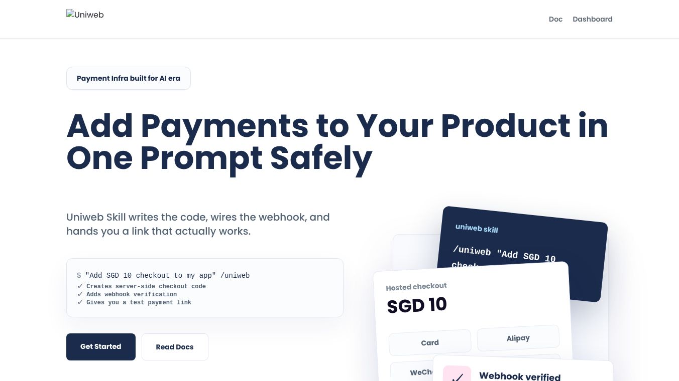 UniwebPay Skill