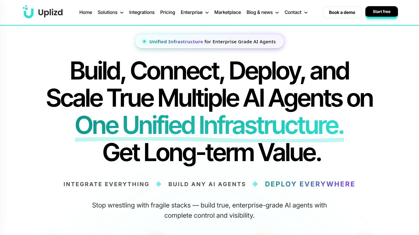 Uplizd | Visual AI Agent Builderatio