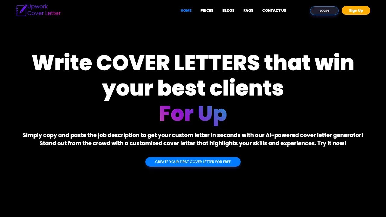 UpworkCoverLetter