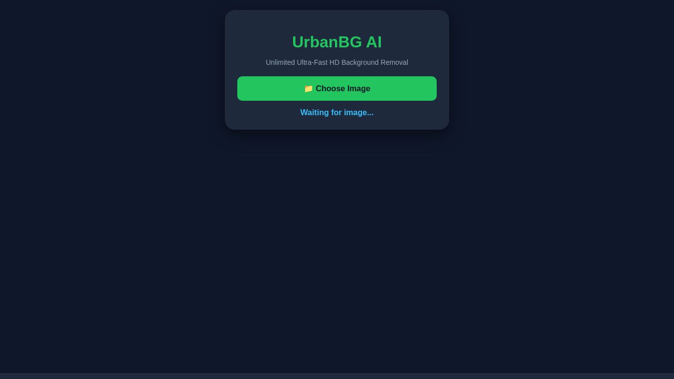 UrbanBG AI - Background Remover