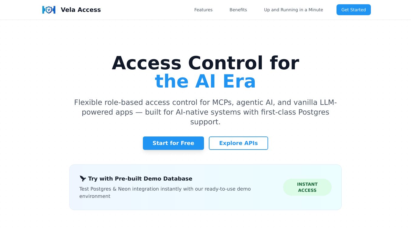 Vela - Access Control for the AI Era