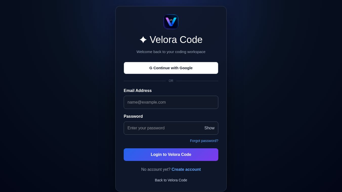 Velora Code