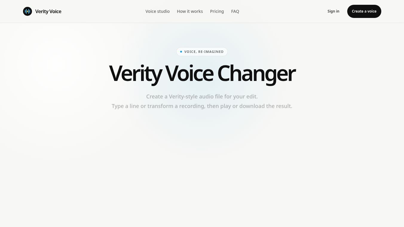 verity ai voice generator