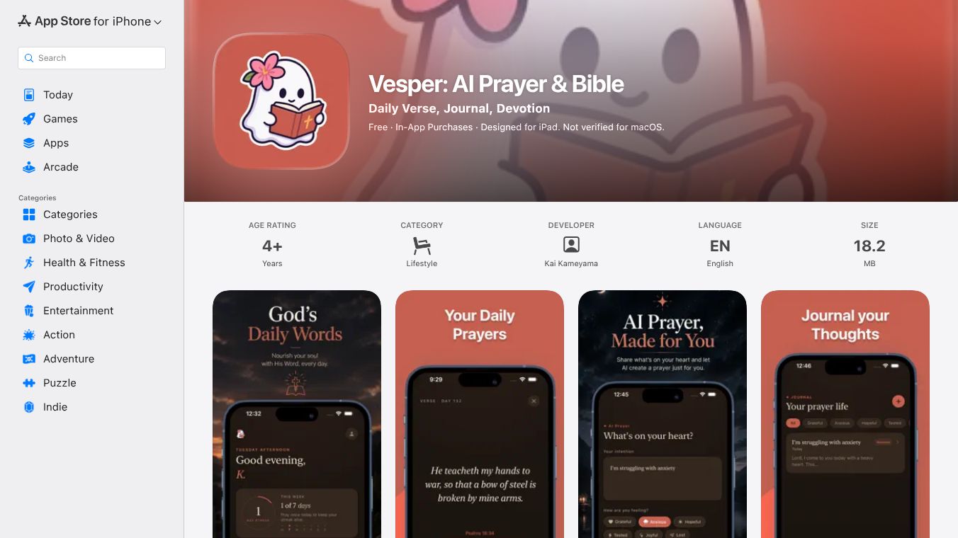 Vesper: AI Prayer & Bible