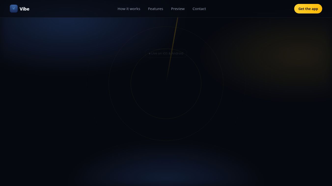 Vibe: Real-Time Social Radar
