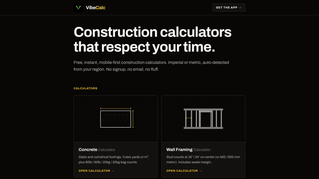 VibeCalc - Voice Calculator for Builders