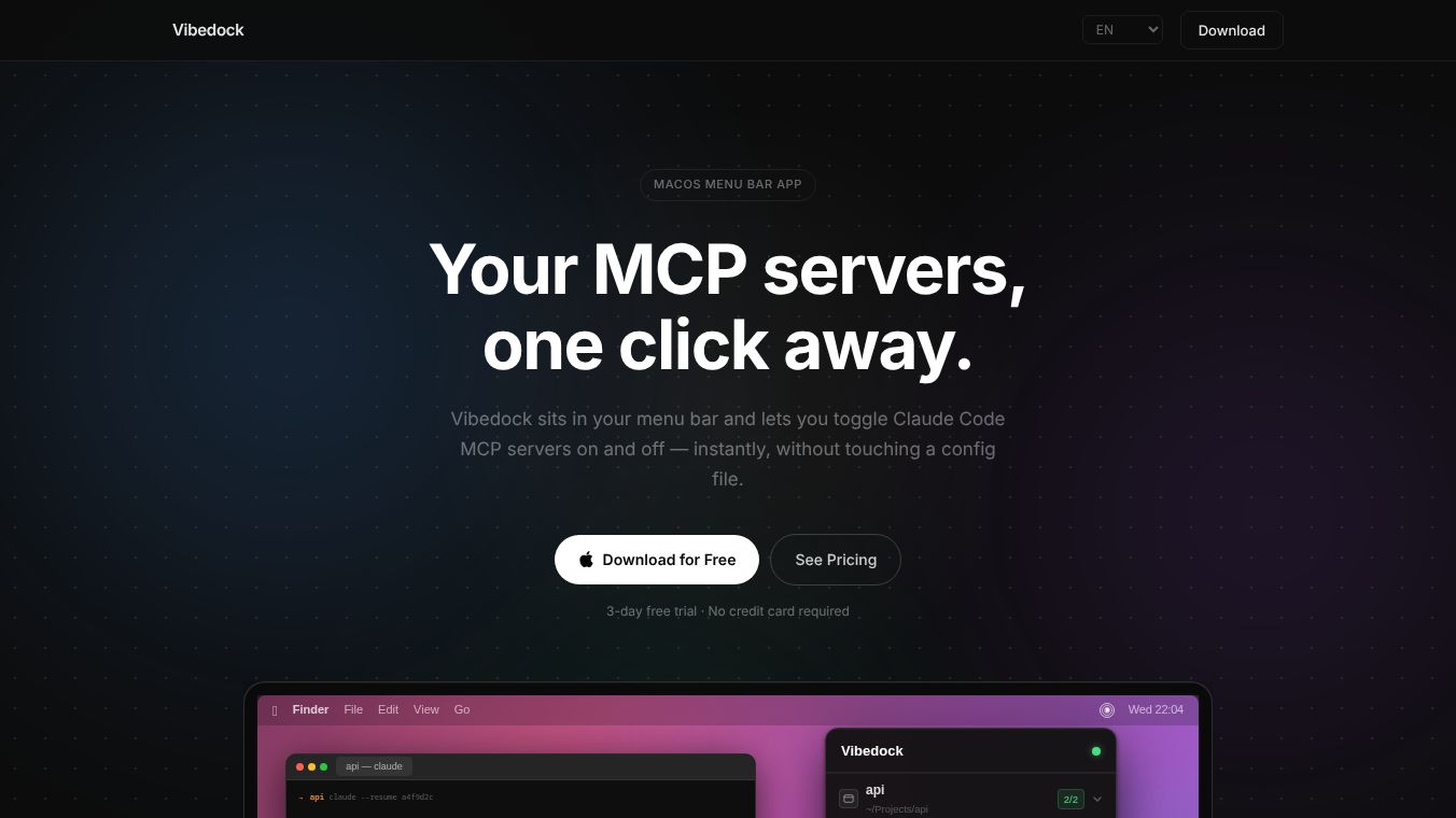 Vibedock