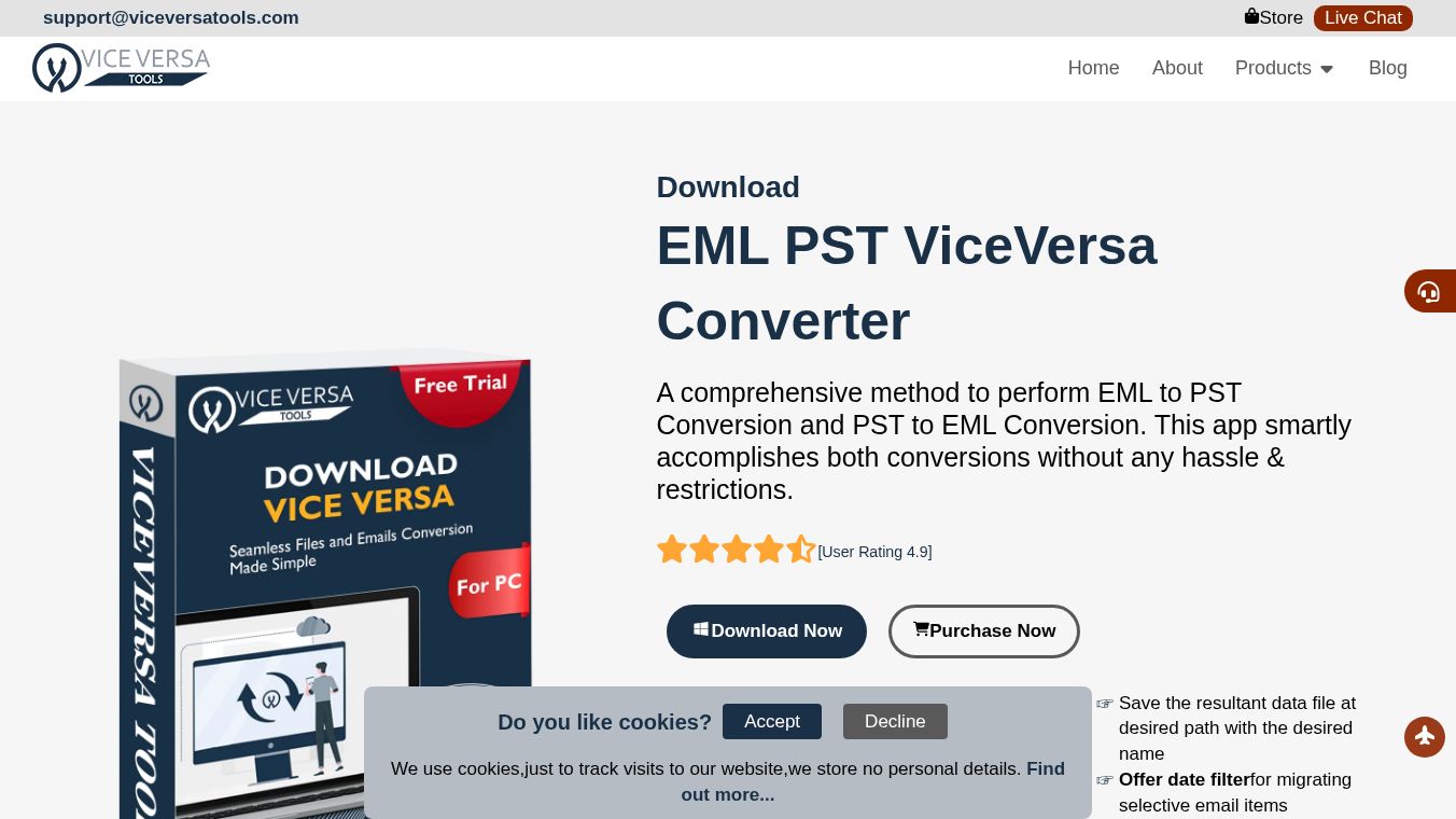 ViceVersa EML PST Switcher