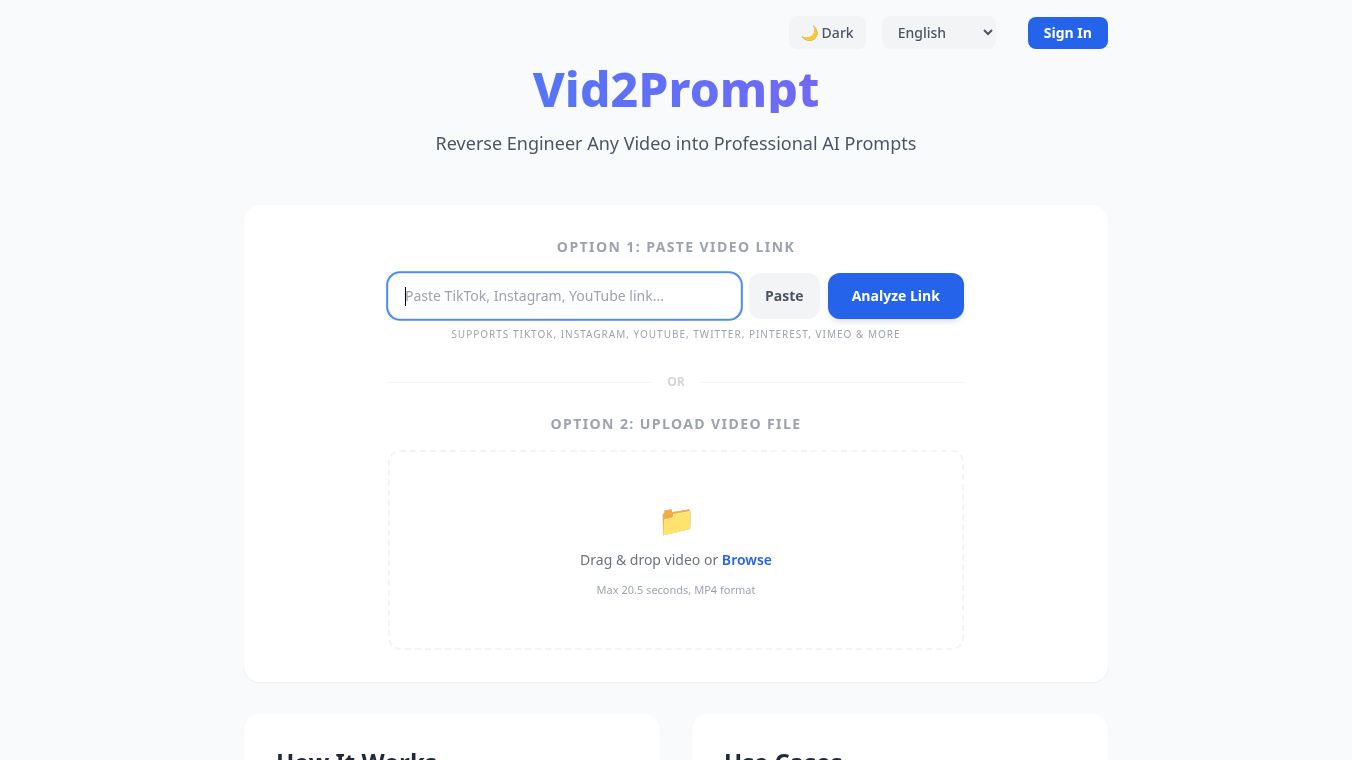 Vid2Prompt