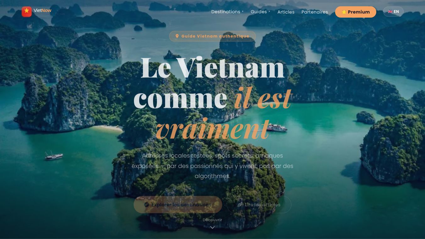 VietNow — Guide voyage Vietnam