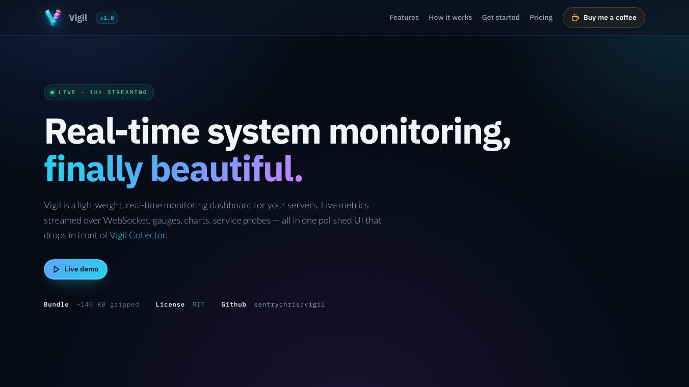 Vigil - Real-time system monitoring