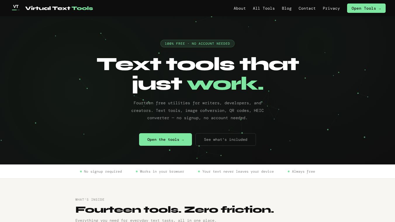 Virtual Text Tools