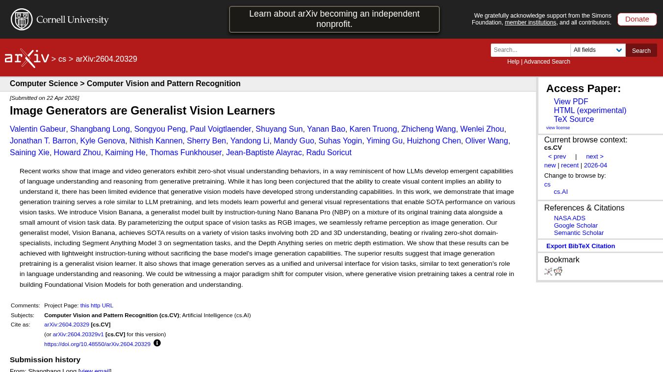 Vision Banana From Google DeepMind