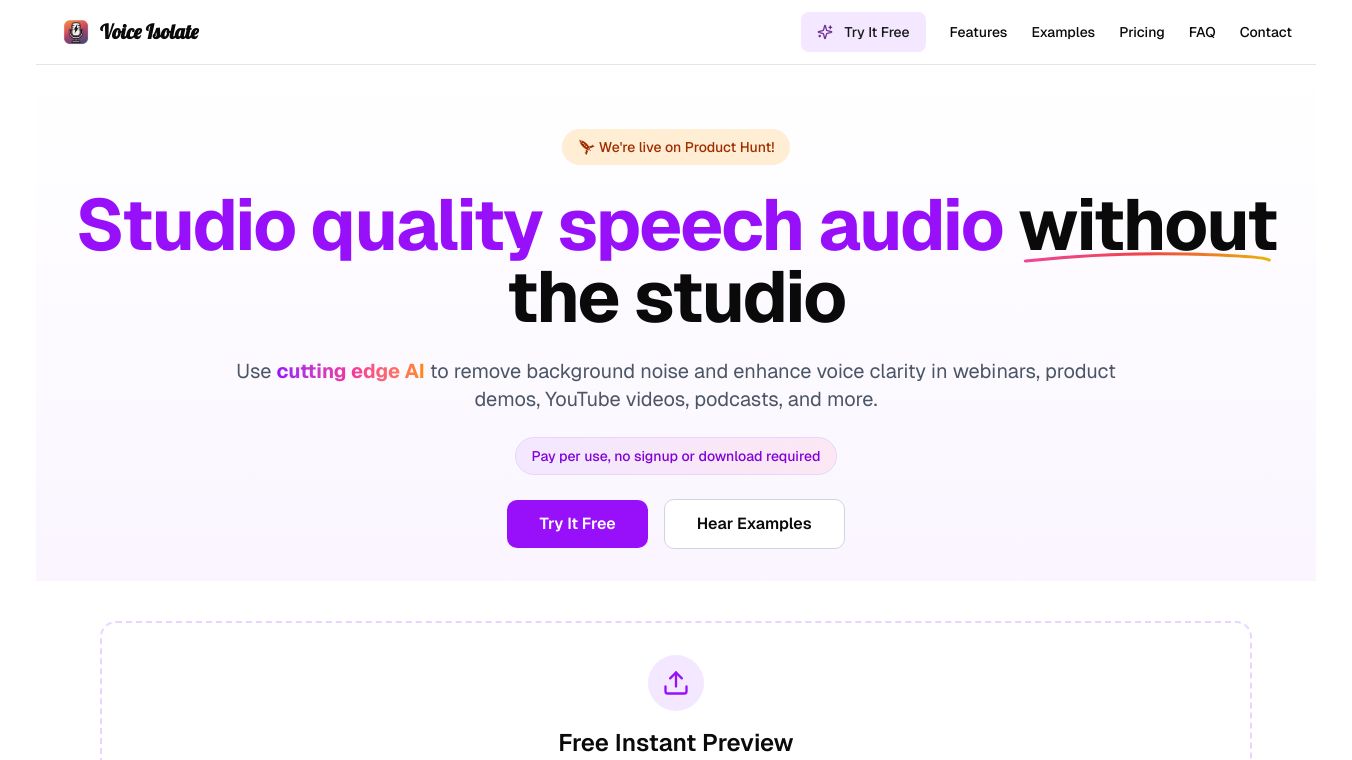 Voice Isolate
