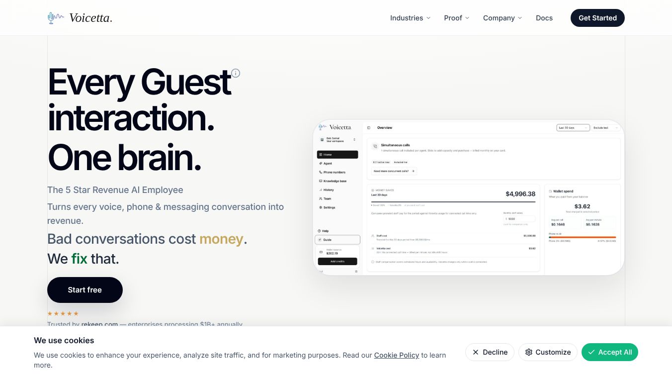 Voicetta – The Revenue AI Employee *****