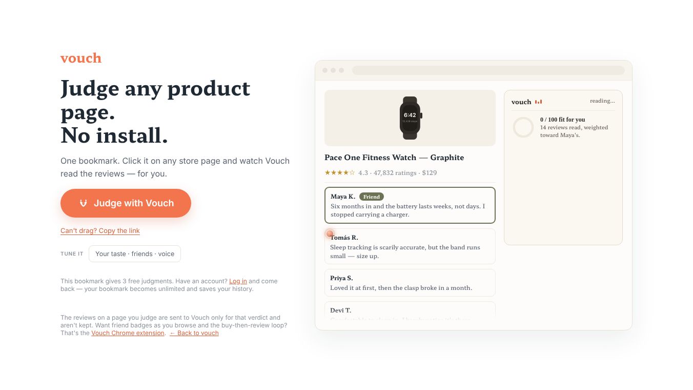 vouch — bookmarklet