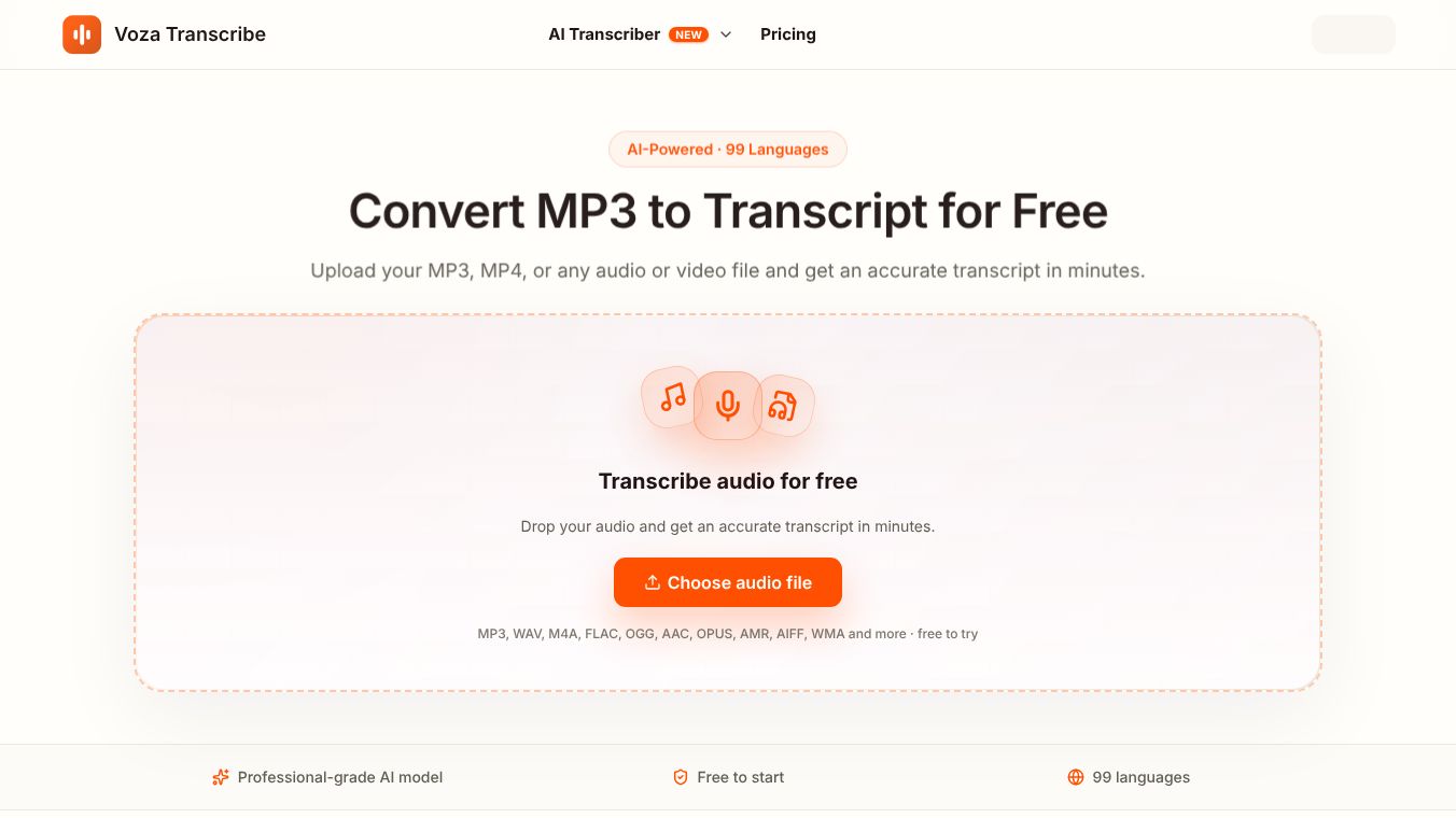 Voza Transcribe